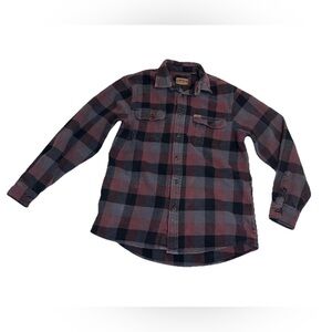 Orvis Men’s Cotton Flannel Button Down Shirt Size Medium Plaid